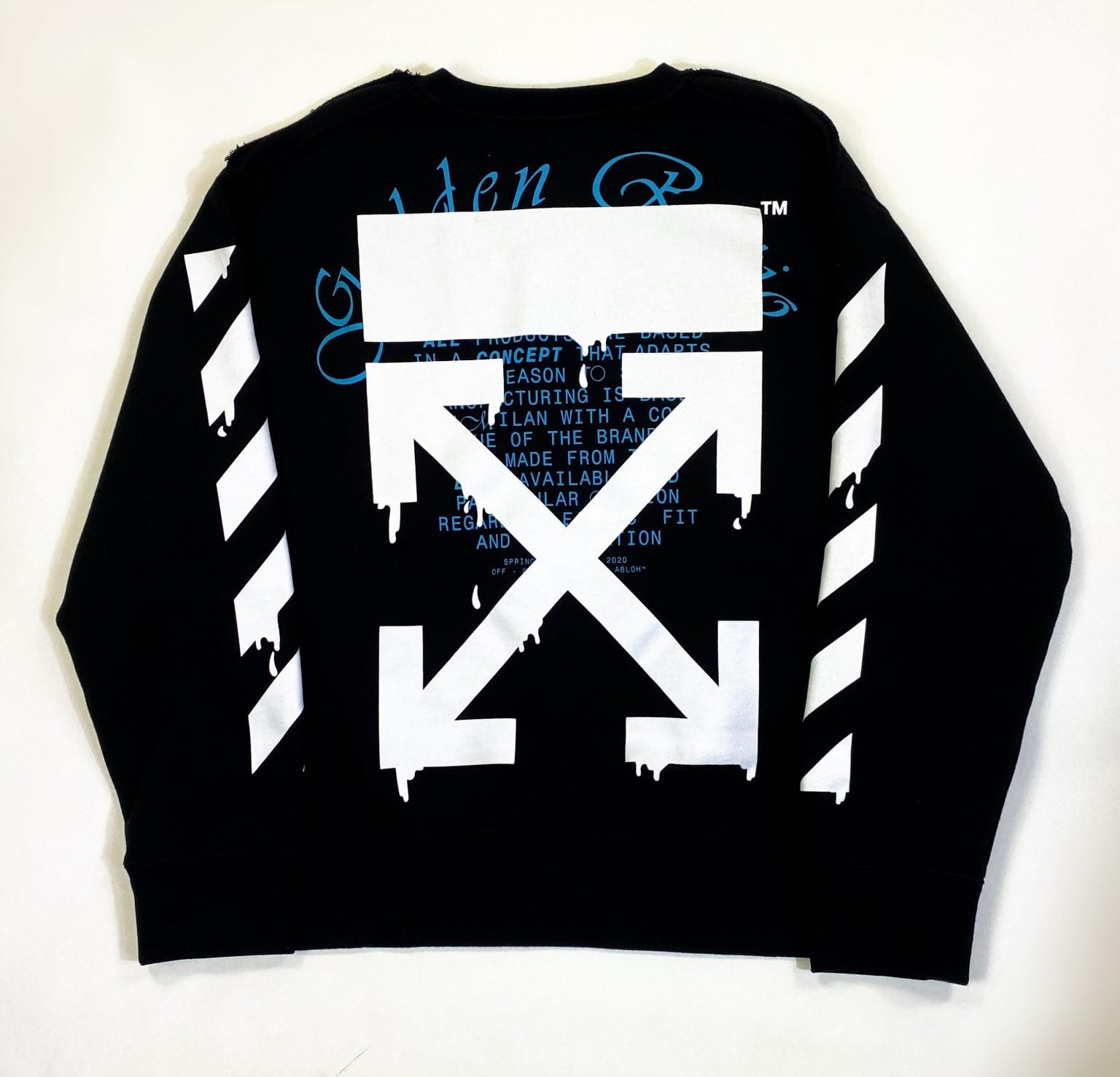 Off-White Dripping Arrows Oversized Sweatshirt - Esquire Clothing