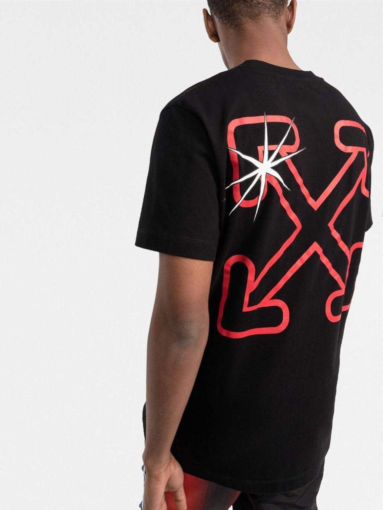 protest ego tortur Off-White Star Arrows T-Shirt Black/Red - Esquire Clothing